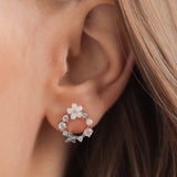Brincos de flor Silver Spring
