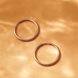 24mm SLIM HOOP MEDIUM EARRINGS