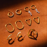 Graceful Oval Earrings
