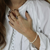 100% Real Freshwater Pearl - Bracelet - Stainless Steel