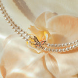 Butterfly Pearl Necklace