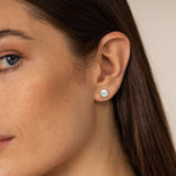 White Gloss Earrings