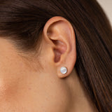 White Gloss Earrings