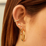 30mm GLOSSY HOOPS EARRINGS