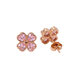 Brincos Rosa Coração
