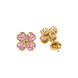 Brincos Rosa Coração