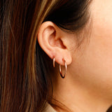 Brincos 14mm Fino Pequeno
