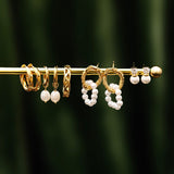 Modern Pearl Small Earrings