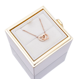ENGRAVED NECKLACE WITH ETERNAL ROSE BOX