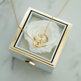 ENGRAVED NECKLACE WITH ETERNAL ROSE BOX