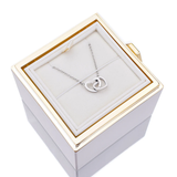 ENGRAVED NECKLACE WITH ETERNAL ROSE BOX