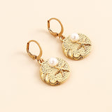 Golden Pearl Earrings | Radiance & Elegance