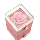 ENGRAVED NECKLACE WITH ETERNAL ROSE BOX
