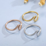 Wave Steel Ring | Movement & Elegance