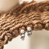 Vintage Wreath Pearl Earrings