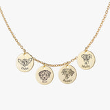 Colar com Rosto de Animal Personalizado