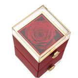 ENGRAVED NECKLACE WITH ETERNAL ROSE BOX