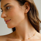 Solemn Heart Earrings