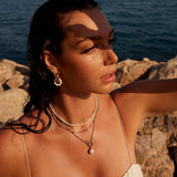 16mm TEXTURED SMALL HOOP EARRINGS