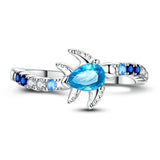 Sapphire Turtle Ring | Protection & Sophistication