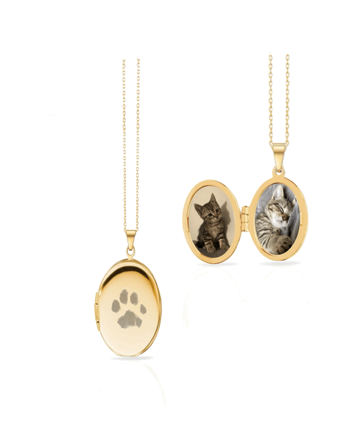 Colar Relicário Oval Personalizável