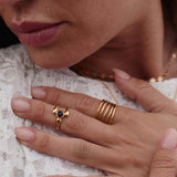 Anel Avikar Midi (Banhado a Ouro)