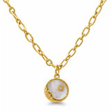 Colar Marsella Sol e Lua (Banhado a Ouro 18K)