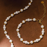 Beaded Pearl Necklace