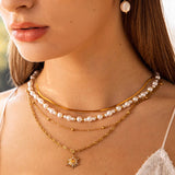 Beaded Pearl Necklace