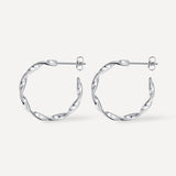 Twisted Hoop Earrings