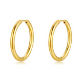 30mm GLOSSY HOOPS EARRINGS