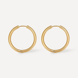 30mm GLOSSY HOOPS EARRINGS