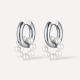 Pearl Hoop Earrings