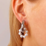 Pearl Hoop Earrings