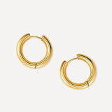 24mm GLOSSY HOOPS Medium Earrings