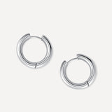 24mm GLOSSY HOOPS Medium Earrings