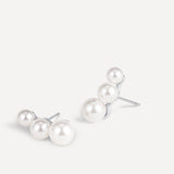 Trio Pearl Earrings