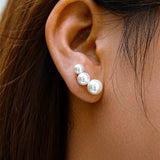 Trio Pearl Earrings