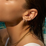 CRYSTALIZED SHINE HOOP Medium Earrings