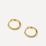 CRYSTALIZED SHINE HOOP Medium Earrings