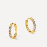 CRYSTALIZED SHINE HOOP Medium Earrings