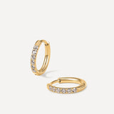 CRYSTALIZED SHINE HOOP Medium Earrings