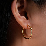 24mm SLIM HOOP MEDIUM EARRINGS