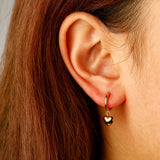 Solemn Heart Earrings