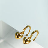 Solemn Heart Earrings