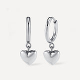 Solemn Heart Earrings