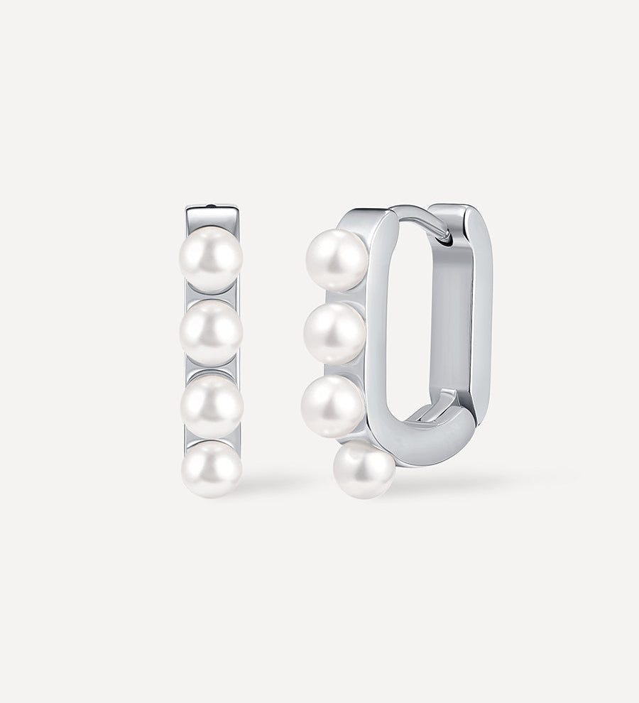 Spherical Art Pearl Earrings