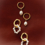Modern Pearl Small Earrings