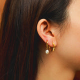 Modern Pearl Small Earrings