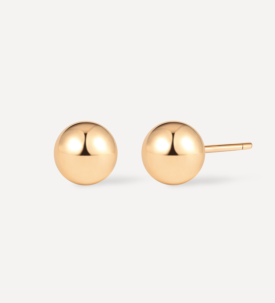Round Ball Earrings